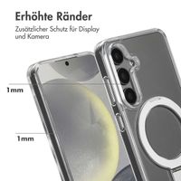 Accezz Ring Stand Backcover mit MagSafe Samsung Galaxy S24 - Transparent