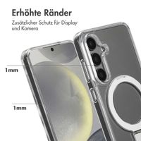 Accezz Ring Stand Backcover mit MagSafe für das Samsung Galaxy S24 - Transparent