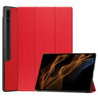 imoshion Trifold Klapphülle für das Samsung Galaxy Tab S8 Ultra - Rot