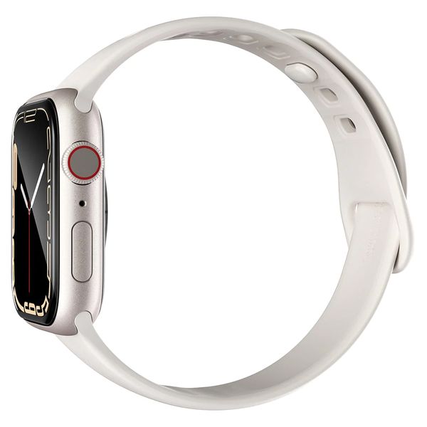 Spigen Pro Flex EZ Fit Displayschutzfolie mit Applikator für die Apple Watch Apple Watch Series 7/8/9 - 45 mm - Transparent