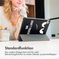 imoshion Design Trifold Klaphülle Apple iPad Pro 13 (2024) M4 - Don't touch