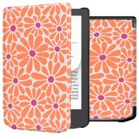 imoshion Design Slim Hard Case Klapphülle Pocketbook Verse Lite - Orange Flowers Connect