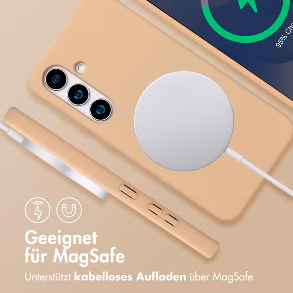 imoshion Color Backcover mit abnehmbarem Handykette und MagSafe Samsung Galaxy S24 / S25 - Beige