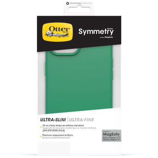 OtterBox Symmetry Backcover MagSafe für das iPhone 15 / 14 / 13 - Green Juice