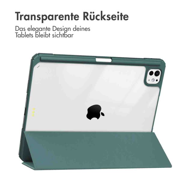 imoshion Trifold Hardcase Klapphülle für das iPad Pro 11 (2024) M4 - Grün