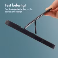 imoshion Backcover mit Kartenfach und Ständer Apple iPhone 16 - Schwarz