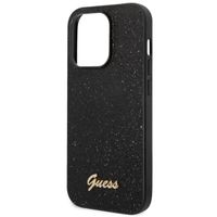 Guess Glitter Flakes Back Cover Apple iPhone 14 Pro - Schwarz