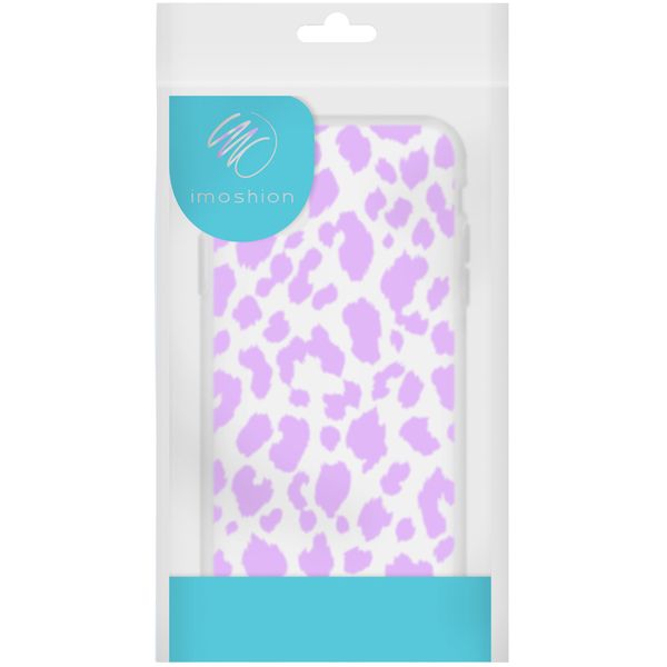 imoshion Design Hülle iPhone 12 (Pro) - Leopard - Lila