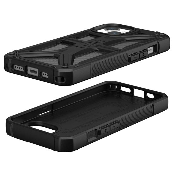 UAG Monarch Backcover für das iPhone 15 - Carbon Fiber