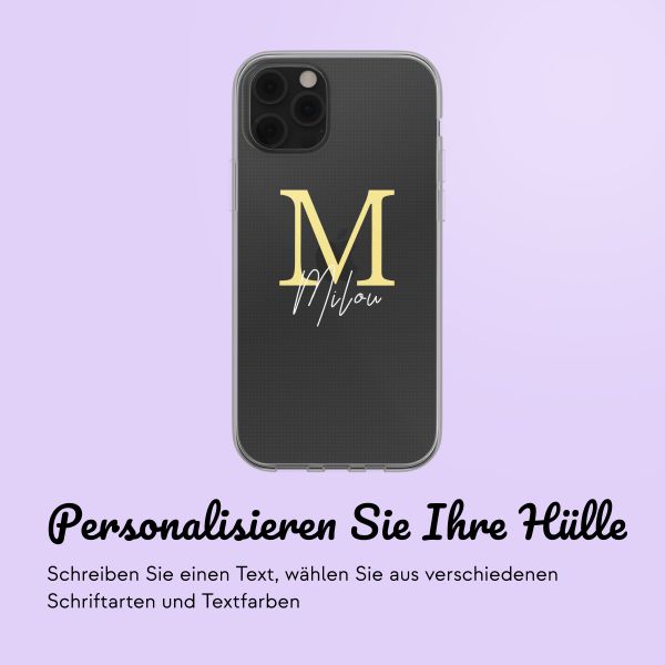 Hülle mit eigenem Foto und/oder Text Apple iPhone 12 (Pro) - Letter