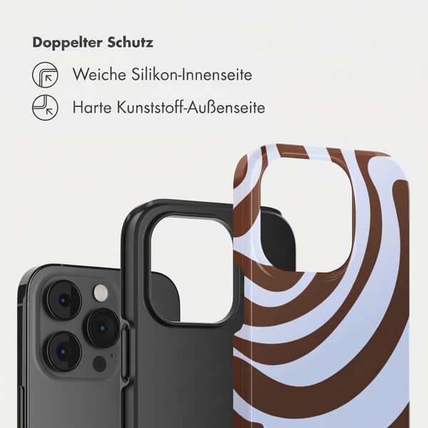 Selencia Vivid Back Cover Apple iPhone 14 Pro - Dream Swirl Chocolate