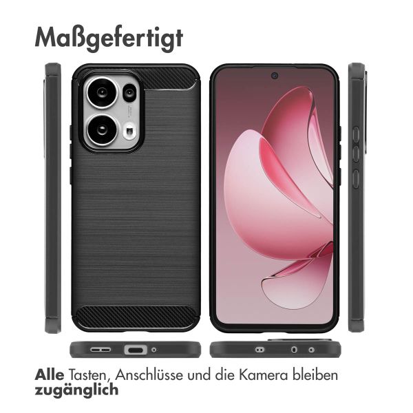 imoshion Brushed Back Cover Oppo Reno 13 Pro - Schwarz