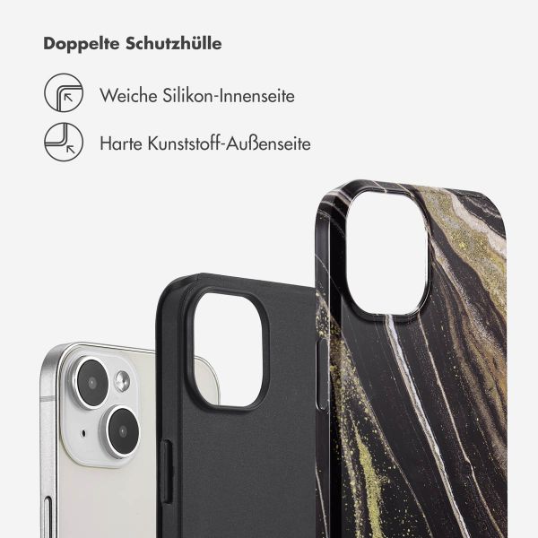 Selencia Vivid Tough Back Cover für das iPhone 14 - Chic Marble