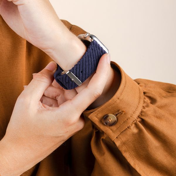 imoshion Corduroy-Band für Apple Watch | 38/40/41/42 mm - Dunkelblau