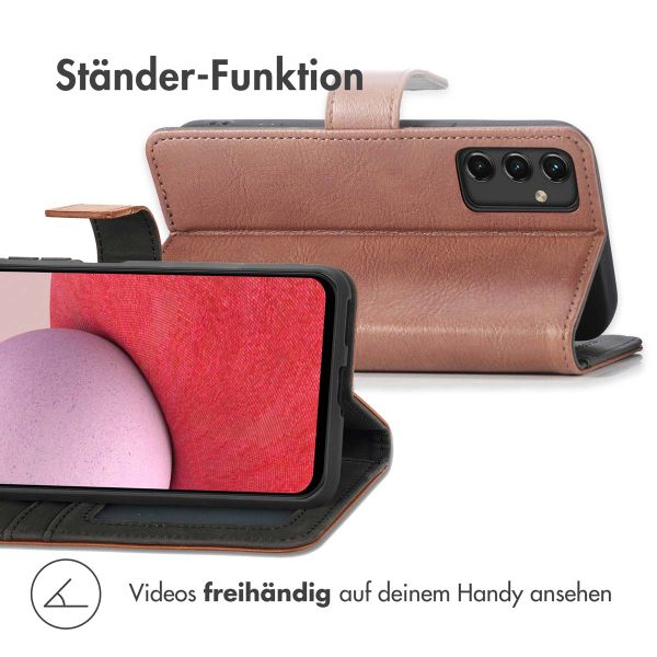 imoshion Luxuriöse Klapphülle Samsung Galaxy A14 (5G/4G) - Braun