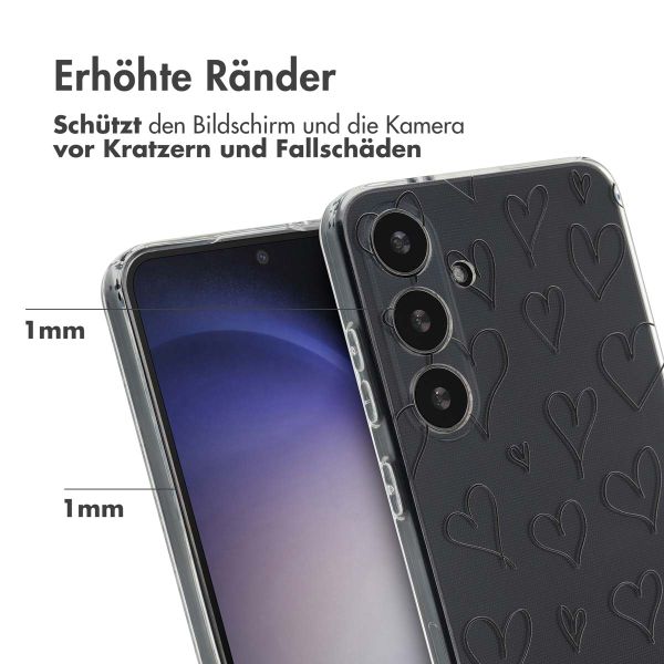 imoshion Design Hülle Samsung Galaxy S24 Plus - Hearts