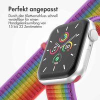 imoshion Nylonarmband für das  Apple Watch Series 1 t/m 9 / SE (38/40/41 mm) | Series 10 / 11 (42 mm) - Rainbow