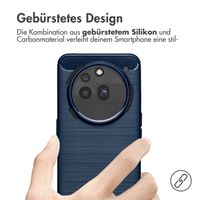 imoshion Brushed Back Cover Nothing Phone (3a) Pro - Dunkelblau