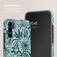 Selencia Vivid Back Cover Samsung Galaxy A34 (5G) - Tropical Vibes Light Blue