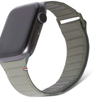 Decoded Magnet Strap echtes Lederband für Apple Watch Series 1-9 / SE - 38/40/41 mm / Series 10 - 42 mm - Olive