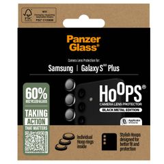 PanzerGlass Kameraprotektor Hoop Optic Rings für das Samsung Galaxy S25 Plus - Schwarz