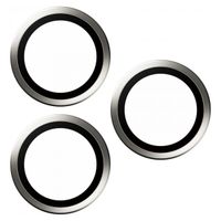 PanzerGlass Kameraprotektor Hoops Optic Rings für das Apple iPhone 15 Pro / 15 Pro Max - White Titanium