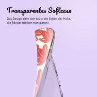 Personalisierte Hülle mit Blumen Apple iPhone 16 - Transparent