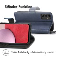 imoshion Luxuriöse Klapphülle Samsung Galaxy A14 (5G/4G) - Dunkelblau
