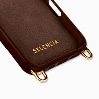 Selencia Rivièra Backcover mit MagSafe mit abnehmbaren Haken Apple iPhone 16 Pro Max - Choco Brown