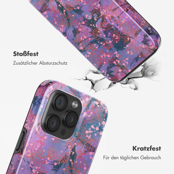 Selencia Vivid Rückabdeckung mit MagSafe Apple iPhone 15 Pro - Fresh Paint Flower Orange