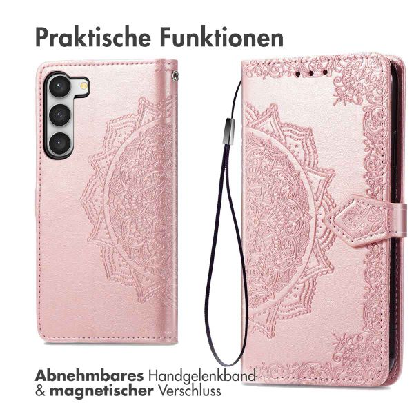 imoshion Mandala Klapphülle Samsung Galaxy S23 - Rosé gold