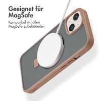 Accezz Ring Stand Backcover mit MagSafe Apple iPhone 14 - Braun