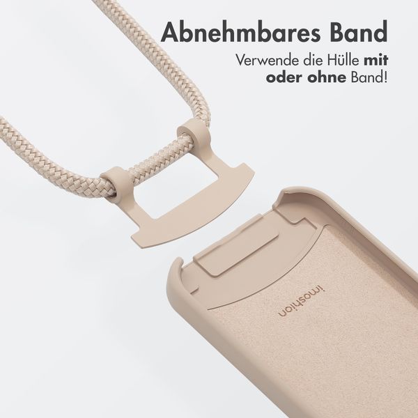 imoshion Color Backcover mit abnehmbarem Handykette und MagSafe Apple iPhone 15 - Nude