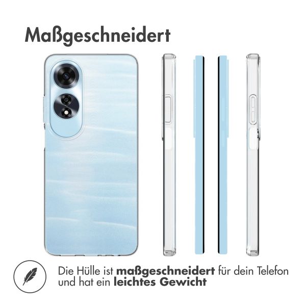 Accezz TPU Clear Cover für das Oppo A60 4G - Transparent