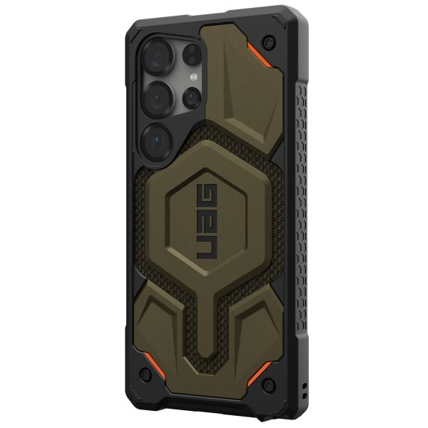 UAG Monarch Pro Backcover für das Samsung Galaxy S25 Ultra - Kevlar Element Green