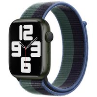 Apple Sport Loop Armband für Apple Watch Series 1 bis 10 / SE / Ultra (2) (44/45/46/49 mm) - Midnight/Eucalyptus