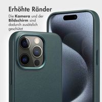 Accezz 2-in-1 Klapphülle aus Leder mit MagSafe Apple iPhone 15 Pro - Cedar Green