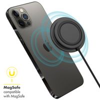 Accezz MagSafe Wireless Charger auf USB-C-Kabel für das iPhone 12 Mini - MagSafe Ladegerät - Rutschfest - Schwarz