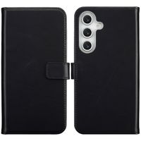 Selencia Echtleder Klapphülle Samsung Galaxy S25 FE - Schwarz