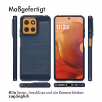 imoshion Brushed Back Cover Motorola Moto G15 / G15 Power - Dunkelblau