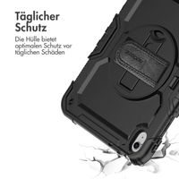 Accezz ﻿Robustes Back Cover mit Schultergurt für das iPad 10 (2022) 10.9 Zoll - Schwarz