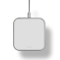 Zens Aluminium Single Wireless Charger - Induktionsladegerät für Apple und Samsung - 10 Watt - Weiß