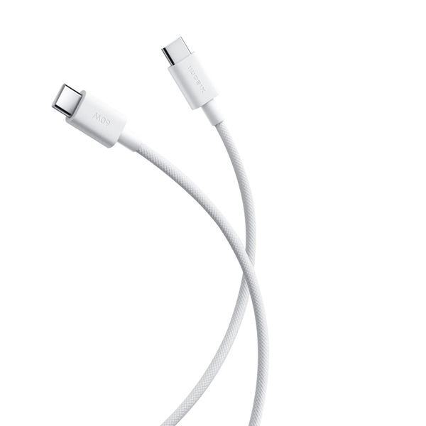 Xiaomi Braided USB-C-zu-USB-C-Kabel 60W - 1 Meter - Weiß