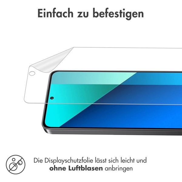 imoshion Displayschutz Folie 3-er Pack für das Xiaomi Redmi Note 13 (5G) - Transparent