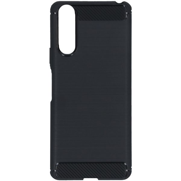 Brushed TPU Case Schwarz für das Sony Xperia 10 II