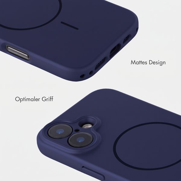 Accezz Grip Backcover mit MagSafe Apple iPhone 16 - Dunkelblau