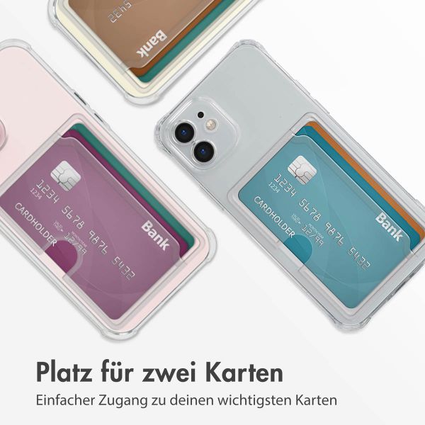 imoshion Soft Case Back Cover mit Kartenhalter Apple iPhone 12 - Transparent