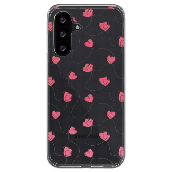 imoshion  Design Hülle für das Samsung Galaxy A26 - Dusty Rose Connected Hearts