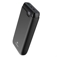 imoshion Powerbank 27.000 mAh + Accezz Ultra Slim GaN Ladegerät + Accezz USB-C- auf USB-C-Kabel - 1 Meter - Schwarz