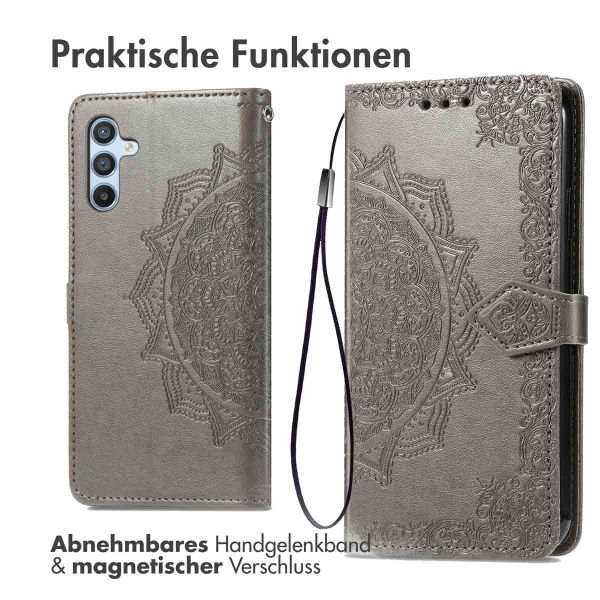 imoshion Mandala Klapphülle Samsung Galaxy A34 (5G) - Grau